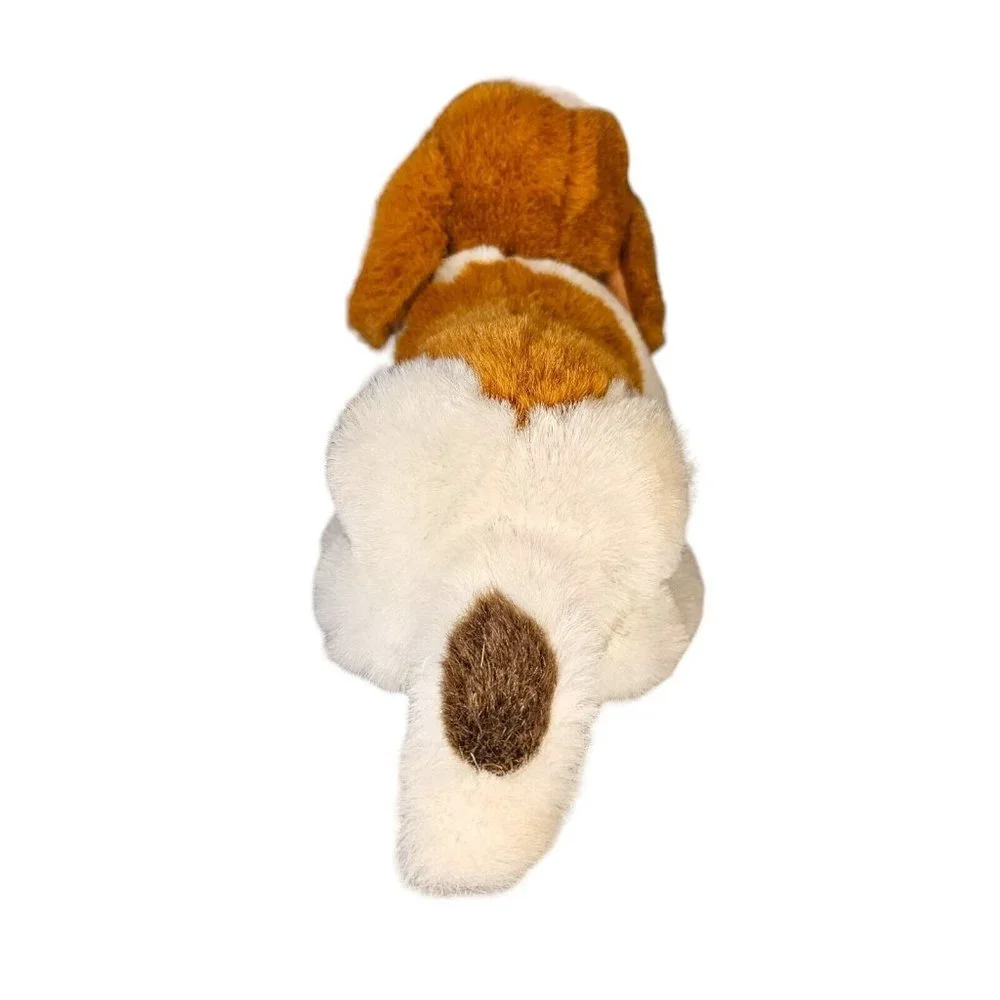 Vintage 80s St. Bernard Dog Plush Stuffed Animal Stuffie Squish 12